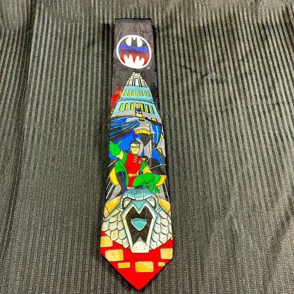Batman and Robin Men’s Tie - Picture 1 of 4